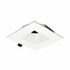 Nora Lighting 2in Iolite LED Sq. Bullnose, 10-Degree 800lm / 12W, 2700K, Matte White Finish NIOB-2SNB27QMPW NIOC-4SNDSQWW